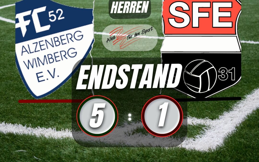 FC Alzenberg/Wimberg : SFE 5:1