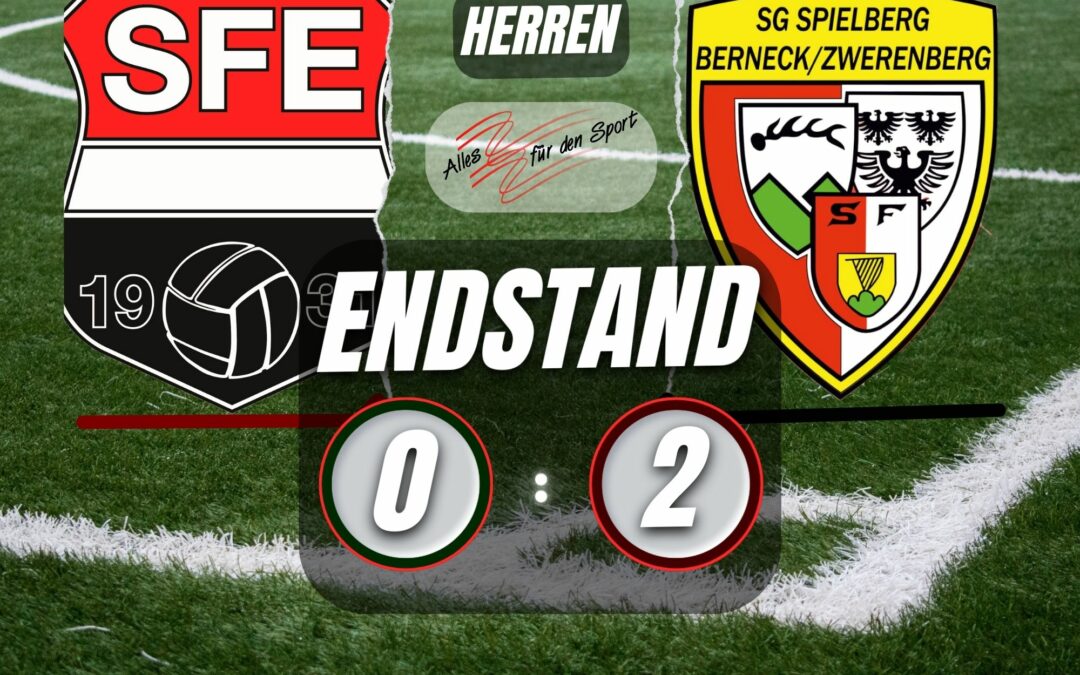 SFE : SG Spielberg-Berneck/Zwerenberg 0:2